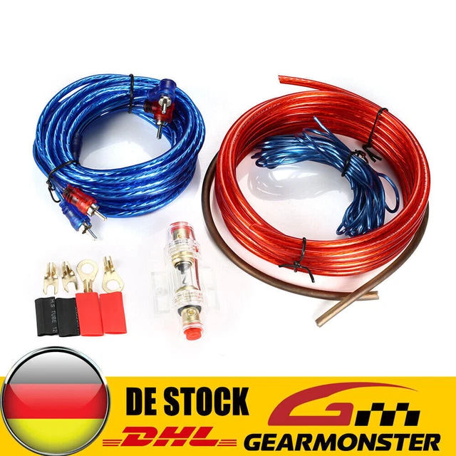 LKRXW 10GA Verstärker Kabel Set - 1500W Für Auto Audio Anlagen
