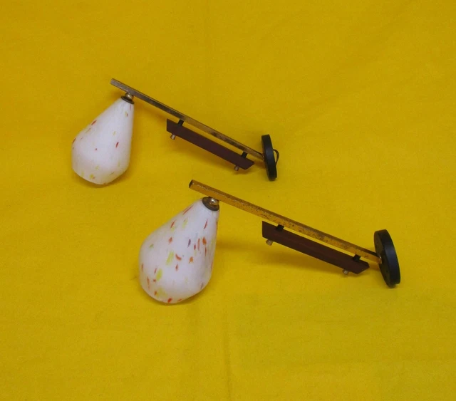 Vintage 2° Coppia  Applique Stilnovo Epoca 1950 Modernariato Pair Sconces 2209