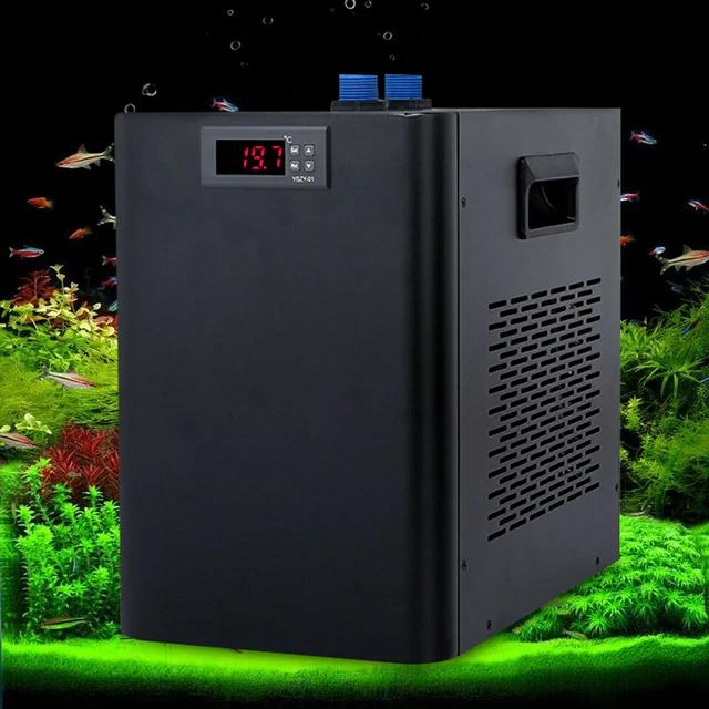 Quiet Aquarium Chiller 1/10 HP Fish Tank Water Cooler Refrigeration 42 Gallon US