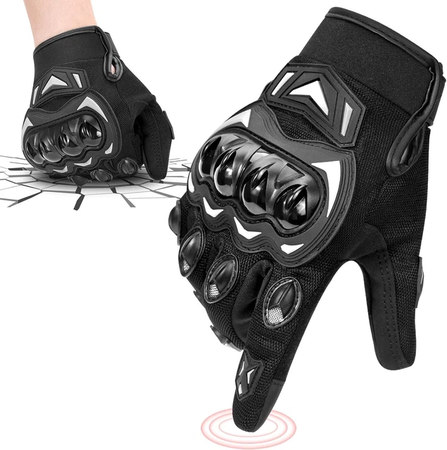 Guanti Moto, Guanti Traspirante Con Touchscreen, Guanti Moto Uomo Donna, Guanti