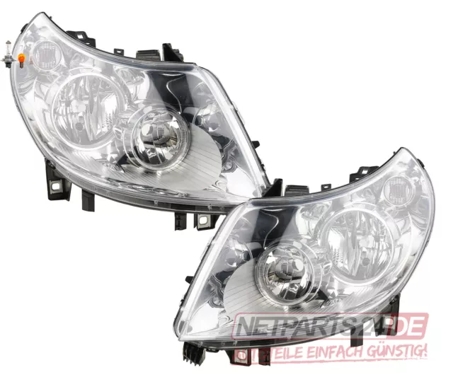 Scheinwerfer Set Halogen passend für Fiat Ducato 250 11-14 ink Leuchtmittel L R