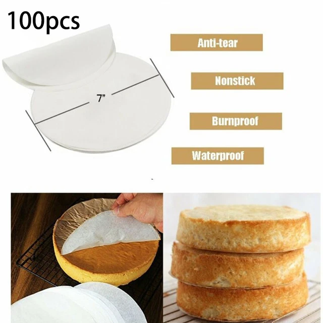 Pergamentpapier Set 18 CM Backgeschirr Luftfritteuse 100 Pièce Longue Durée