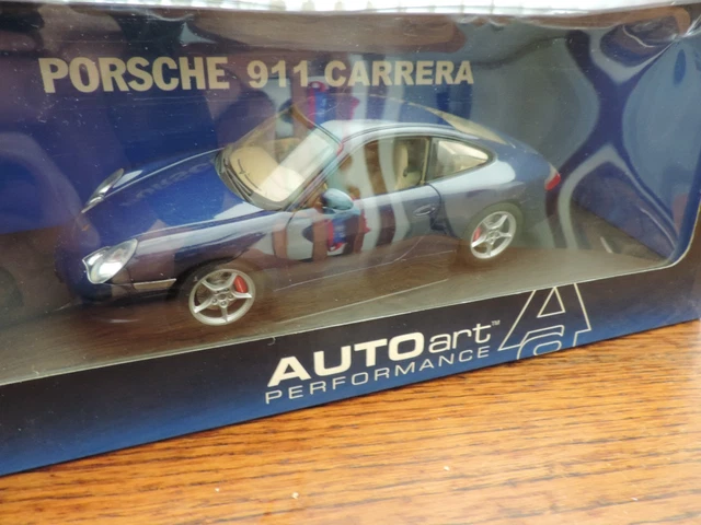 Miniature Porsche 996 Turbo 1/18 Autoart Turbo Peinture Cameleon Et Jantes 20 Pouces