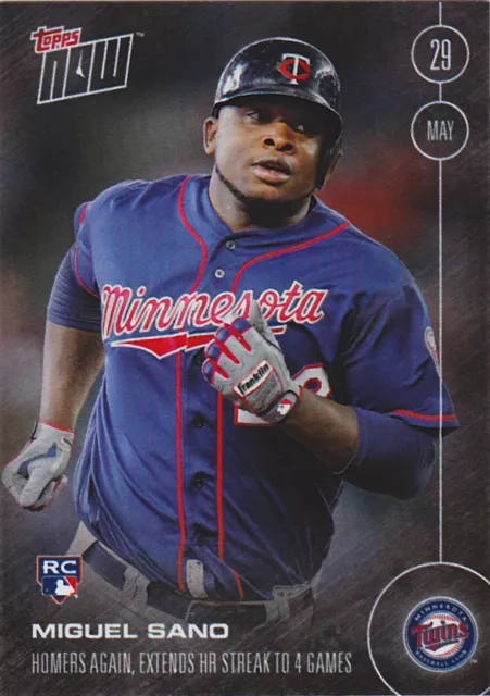 2016 Topps NOW 108 Miguel Sano Twins Rookie ONLY 721 Printed SP RC 10 Card LOT