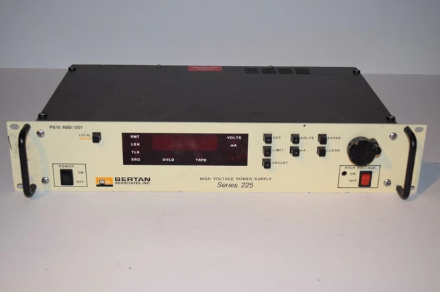 ^^ Bertan Associates High Voltage Power Supply Series 225 03R 3Kv 10Ma (Rm94)