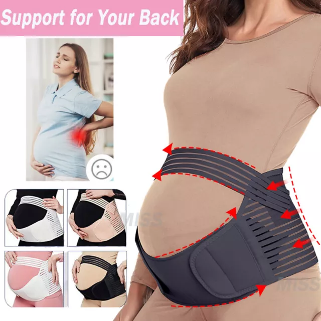 3Pcs Pregnancy Maternity Belt Abdominal Back Support Strap Belly Band Support