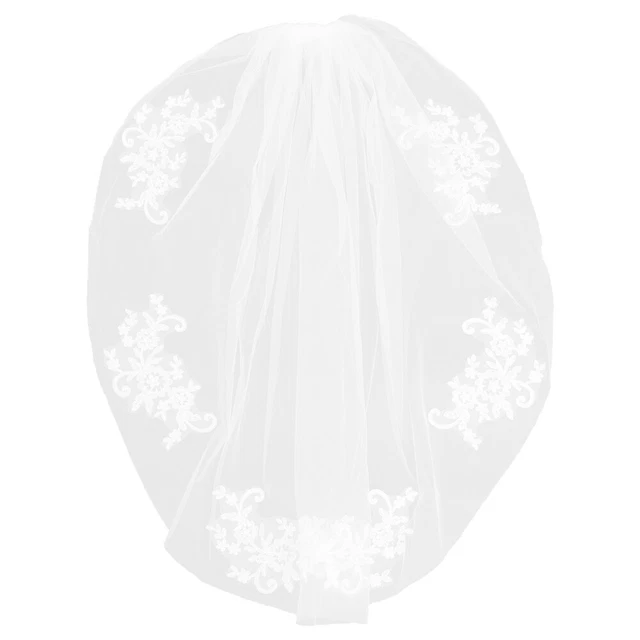 Velo Sposa Cosplay Pizzo Matrimonio Sposa Pettine Capelli Velo Accessorio Perline