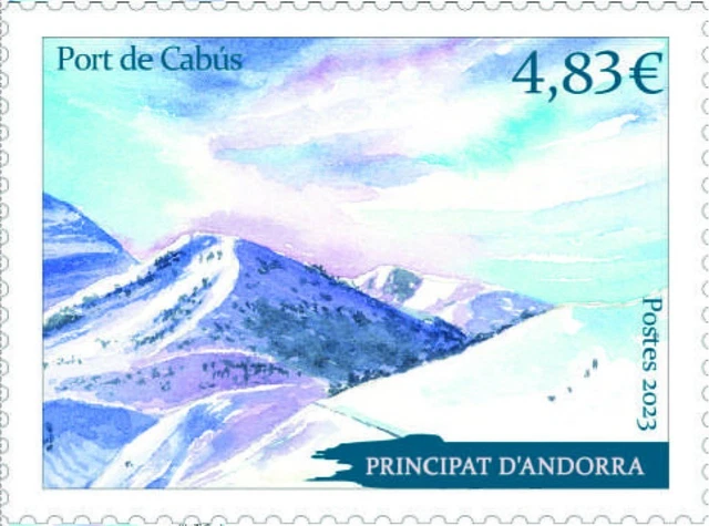 andorra 2023 andorre Port de Cabús cabus Mountain Pass nature tourism 1v mnh