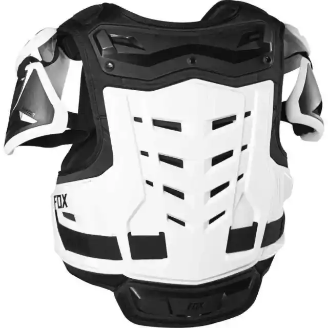 Fox Racing MX20 Raptor CE Mens Motocross Protective Vest - Black/White - Larg... 2