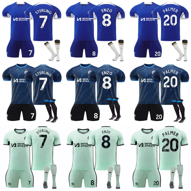 Kids Chelsea Home Away Third Kits Boys Girls Soccer Strip Short+Shirt+Socks