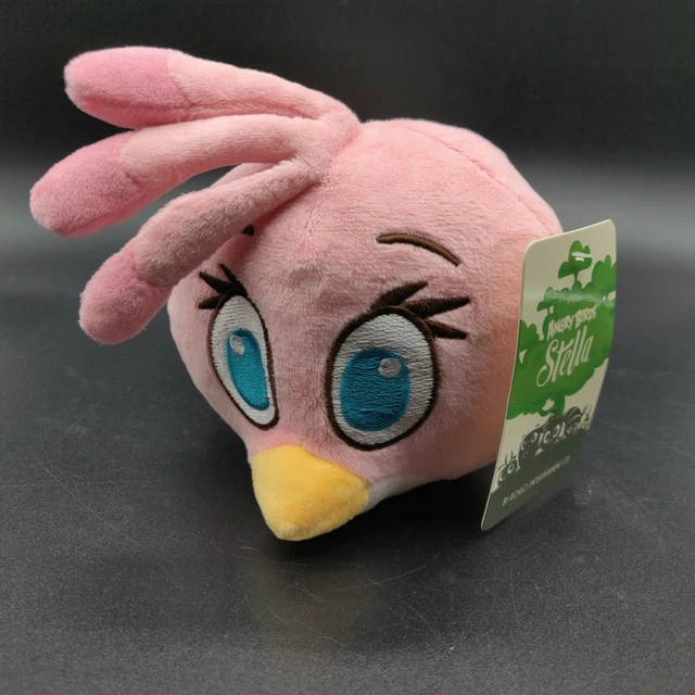 Angry Birds Plush Stella Pink Stuffed Animal Toy Bird Rovio Commonwealth 5" NWT