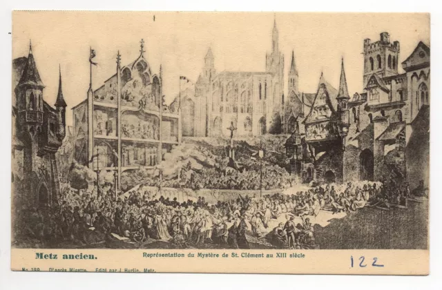METZ Moselle CPA 57 series OLD METZ No. 189 the mystery of st clement