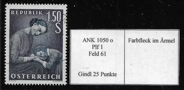 Österreich 1958: ANK 1050 o, Muttertag, Gindl 1, Kat. 7,50 €