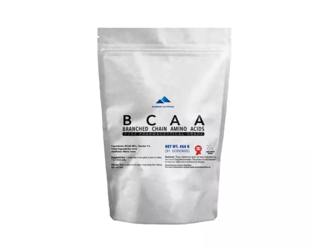 BCAA BRANCHED CHAIN AMINO ACIDS 454g POWDER Leucine Isoleucine Valine
