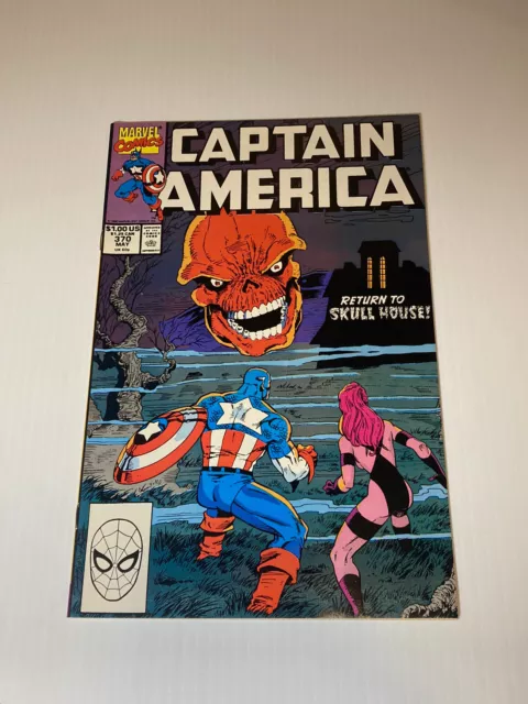 Captain America 370 Marvel Comics 1990 Red Skull Diamondback