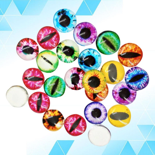 200PCS Glas Cabochons für Schmuck Machen Cameo Anhänger Runde Glas
