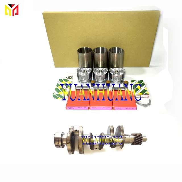 3TNE66 Engine Rebuild Kit Crankshaft For Yanmar John Deere Tractor Overhual Set