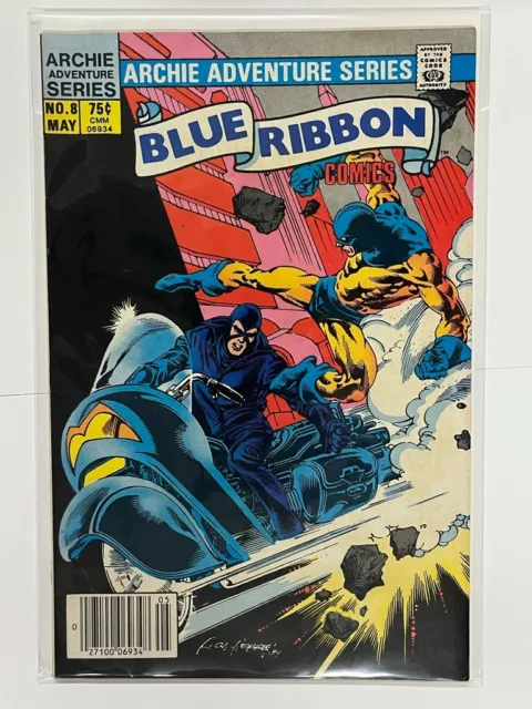 BLUE RIBBON COMICS #8 1984 ARCHIE ADVENTURE COMICS BLACK HOOD | Combined Shippin