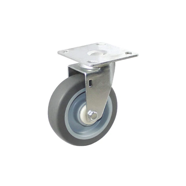 GRAINGER APPROVED P13S-RP050D-14 Standard Plate Caster,Swivel,240 lb.