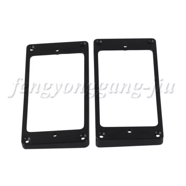 Black Humbucker Flat Pickup Mounting Ring Frame Surrounds For Electric Guitar