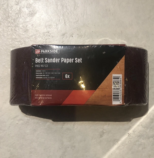 PARKSIDE BELT SANDER Paper Set PBSZ 457 C3 Belts