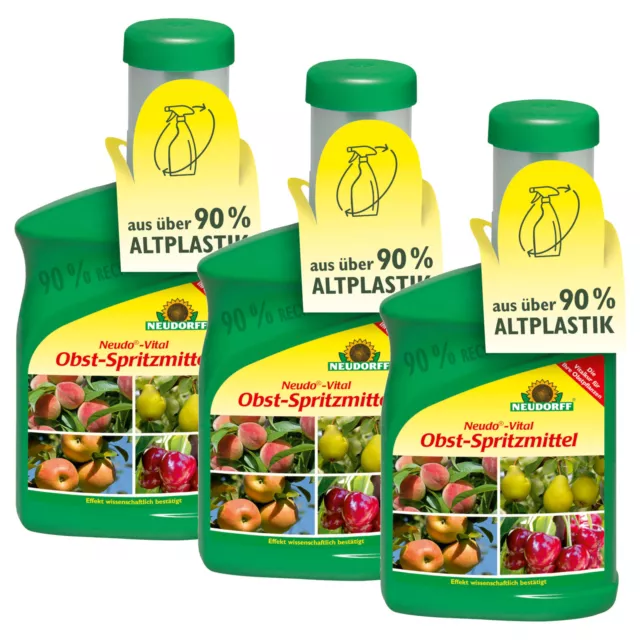 Neudorff Neudo-Vital Fruits Sprays 3x 250 ML les Maladies Fongiques Protection