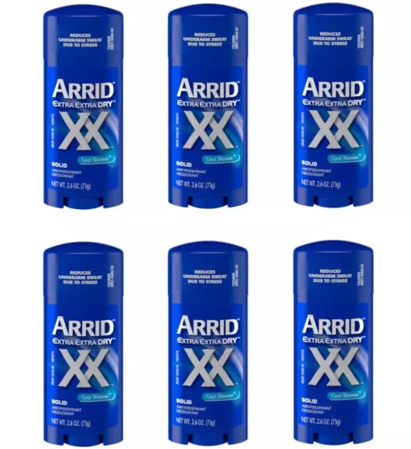 ARRID Extra Extra Dry Cool Shower Deodorant Stick 6 Packs