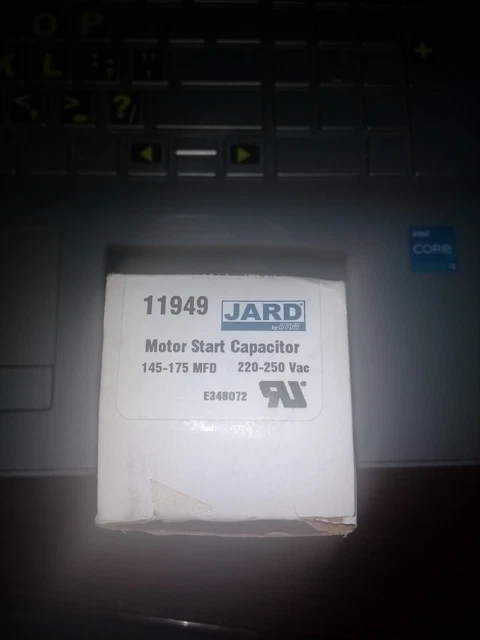 Jard Motor Start Capacitor 220 - 250VAC Black 11949