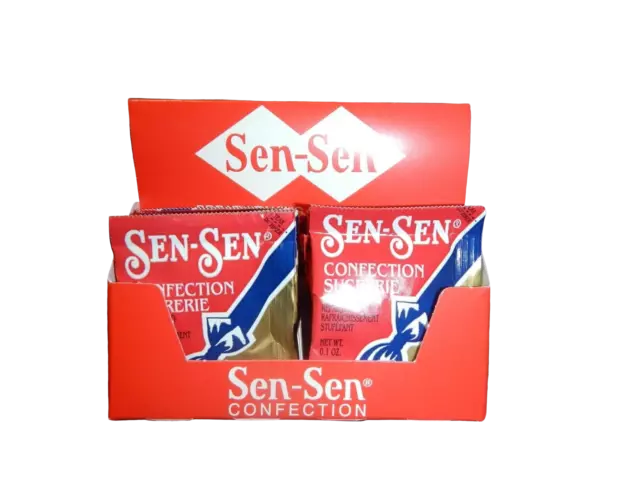 1 Scatola 12-PACKETS Vecchio Vintage Caramelle SEN Mint Licorice Rinfresca Alito