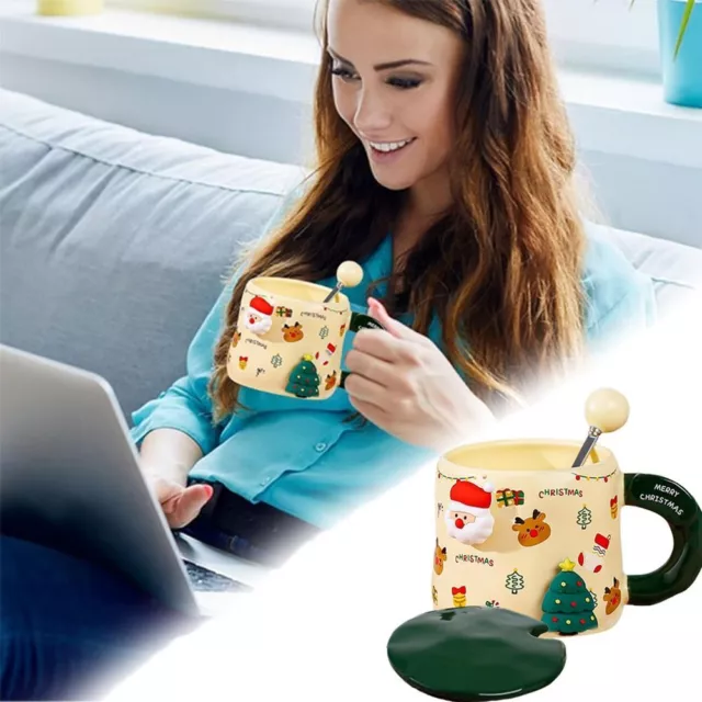 300ml 3D Gingerbread Man Ceramic Coffee Mug Cup Cute Milk Kids Creative  Holiday