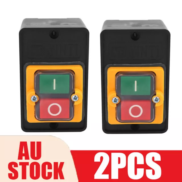 2x Motor for 10A 380V KAO-5 Push Button ON/OFF Water Proof Machine Drill Switch