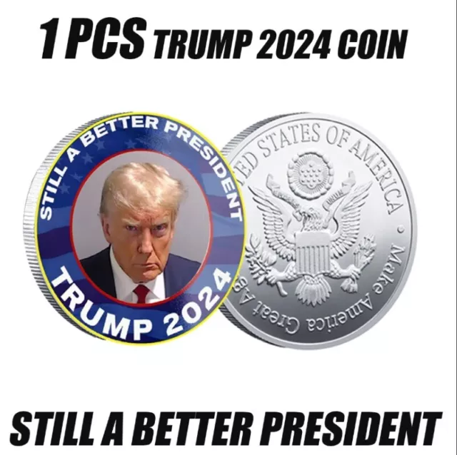 1pcs President Donald Trump Mug Shot Commemorative Coin - 2023 Brand New MugShot