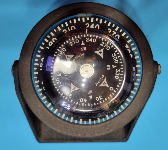 VTG RITCHIE  Nautical Marine Boats Ship's Compass. Heavy Metal.