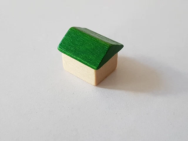LOT X2 MAISONS verte pièce détachée jeu Monopoly parties rapides Hasbro