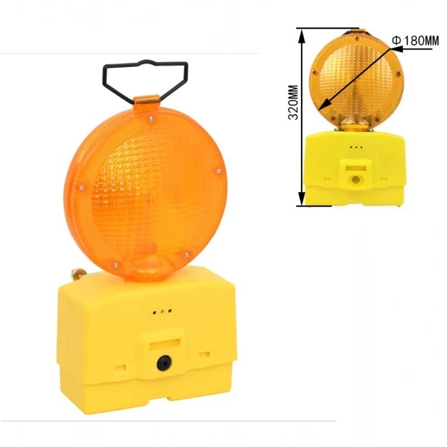 10x Baustellenleuchte  Baustellenlampe Warnleuchte, Signalleuchte 18cm
