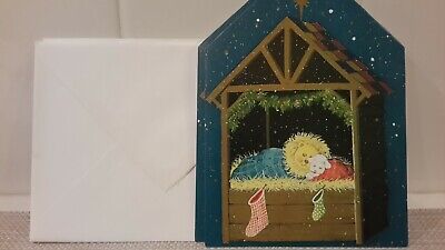 Burgoyne Set of 4 Christmas Cards/Envelopes Lion & Lamb Star of Bethlehem Unused