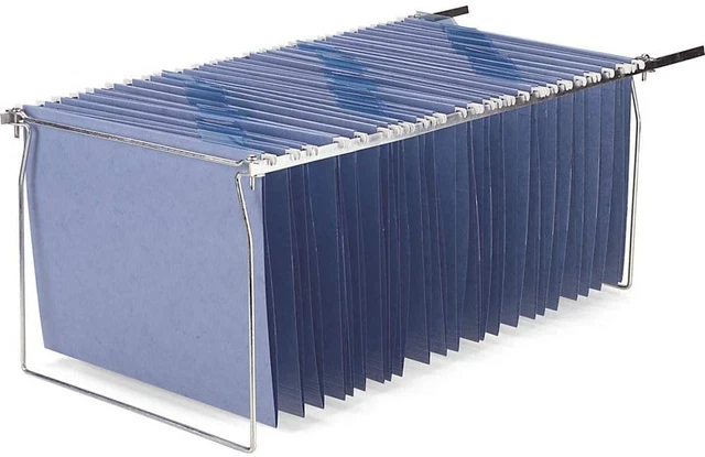 Officemate Hanging File Frames, Letter Size, Steel, 6 Pack (98620),Silver