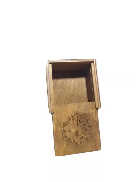 Petite boîte de rangement en bois simple pour bijoux petits gadgets 7L 7l 5H cm