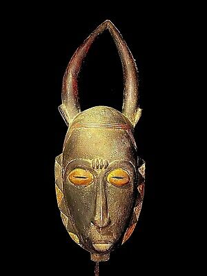 Hand Carved Tribal African Art African Baule Ndoma Mask West African MASK- 1685