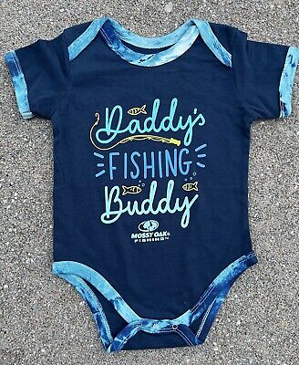 Mossy Oak Fishing Baby Creeper Lot of 3 Bodysuits NWT 6-9 Months Daddys Buddy 2