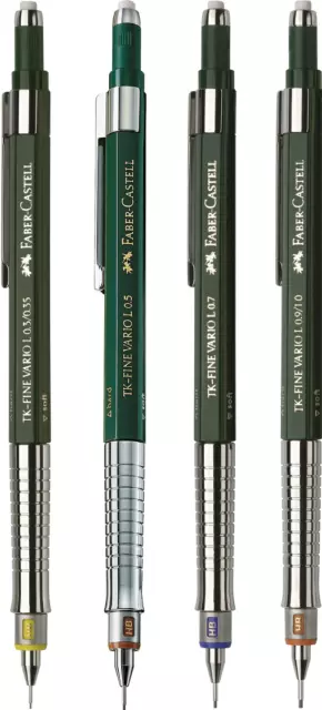 Faber-Castell TK-Fine Vario L Mechanical Pencil Various Sizes 0.35mm - 1.0mm