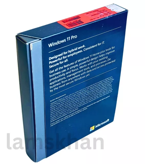 Microsoft Windows 11 Pro, USB & Key in Box Full Version 1-PCFactory Sealed Box 2