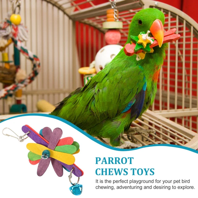 1PC Vogel Klettern Spielzeug Budgie Spielzeug Vogel Biss Spielzeug 10