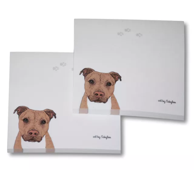 Pitbull Sticky Notes Notepad - Brown - 100 Sheets