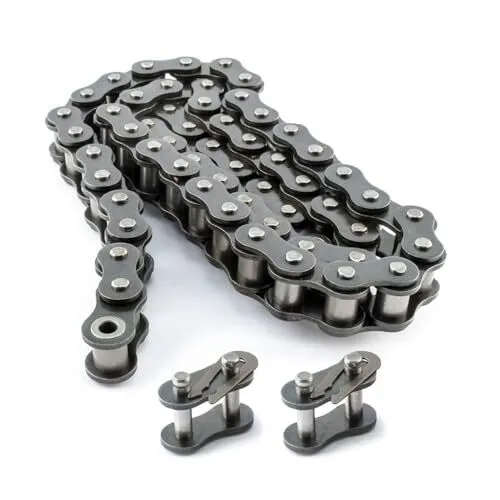 PGN #60 Roller Chain - 10 Feet + 2 Free Connecting Links - Carbon Steel Chain...