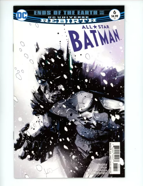 All Star Batman #6 Comic Book 2017 NM- DC Universe Rebirth Comics Jock Cover