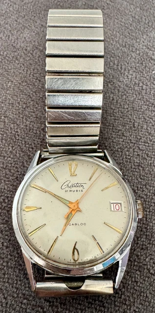 Montre Vintage Mécanique NIVREL Suisse - Fonctionne, Boîtier Or, Cuir Marron, Manuelle, Unisexe