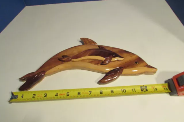 Handmade Wood Dolphin on Dolphin