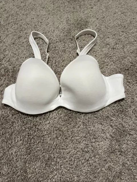 Barely There Womens Sz 36B Lightly Padded White T Shirt Bra Underwire