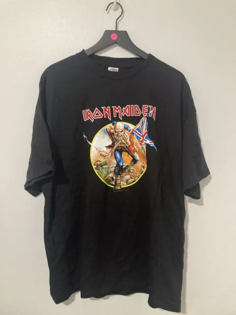 Vintage Iron Maiden “Somewhere Back In Time”  Tour Concert Shirt Eddie XXL